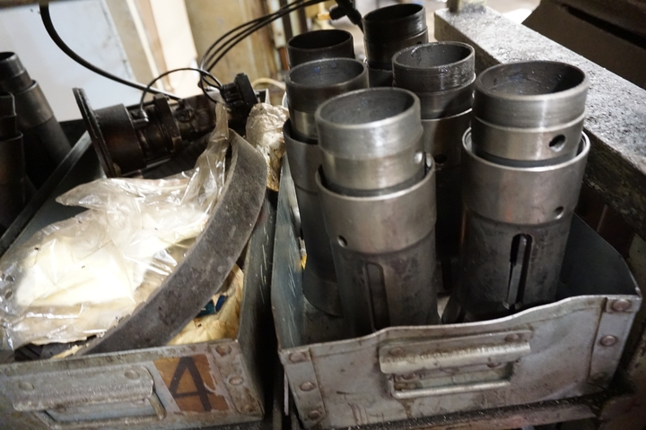 (2) Racks with Large Qty of Collets, Taps and Wickman Tooling