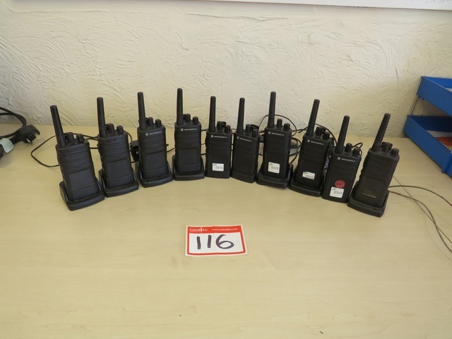 (10) Motorola Model XT420 2-Way Radios