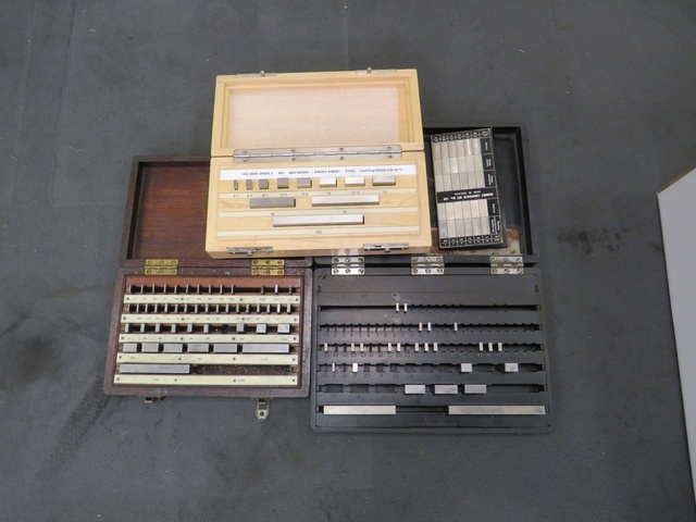 (2) Boxes of Imperial Slip Gauges & (1) Box of Metric Slip Gauges