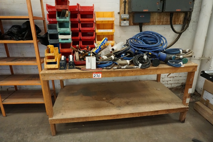 Bench with Qty of Pop Riviters & Air Tools