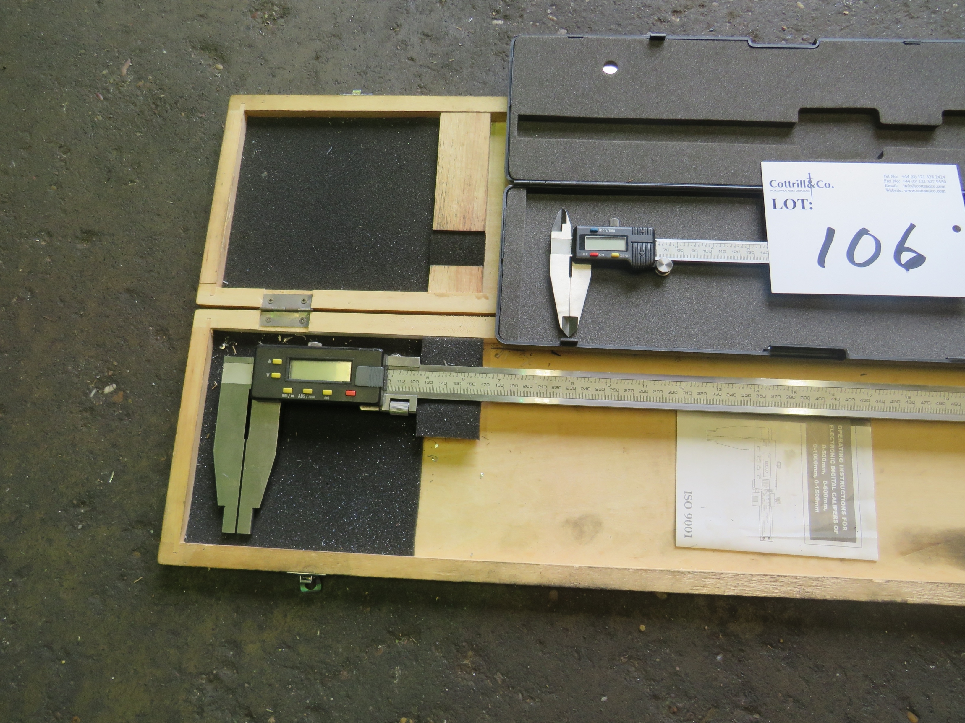 (2) Digital Verniers (1) 600mm (1) 300mm