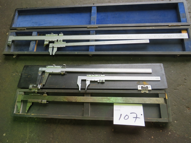 Qty of Verniers 360mm to 980mm