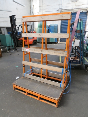 Metal Static A Frame Glass Rack 1.2m x 1.2m x 1.8m High