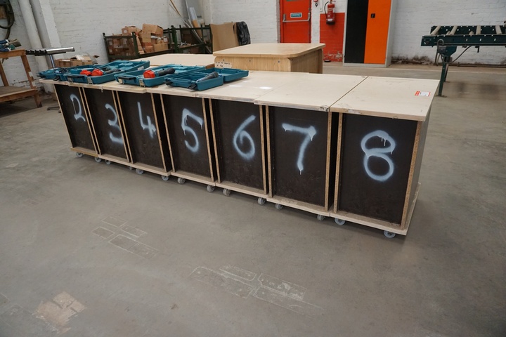 Large Qty of Mobile Trolleys