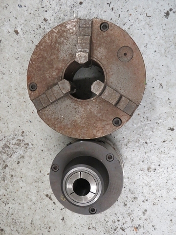 Collet Chuck and 3 Jaw Chuck 250mm