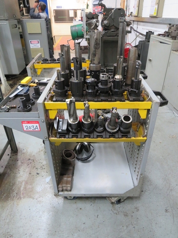 Mobile Trolley with Qty of VDI 40 Tooling