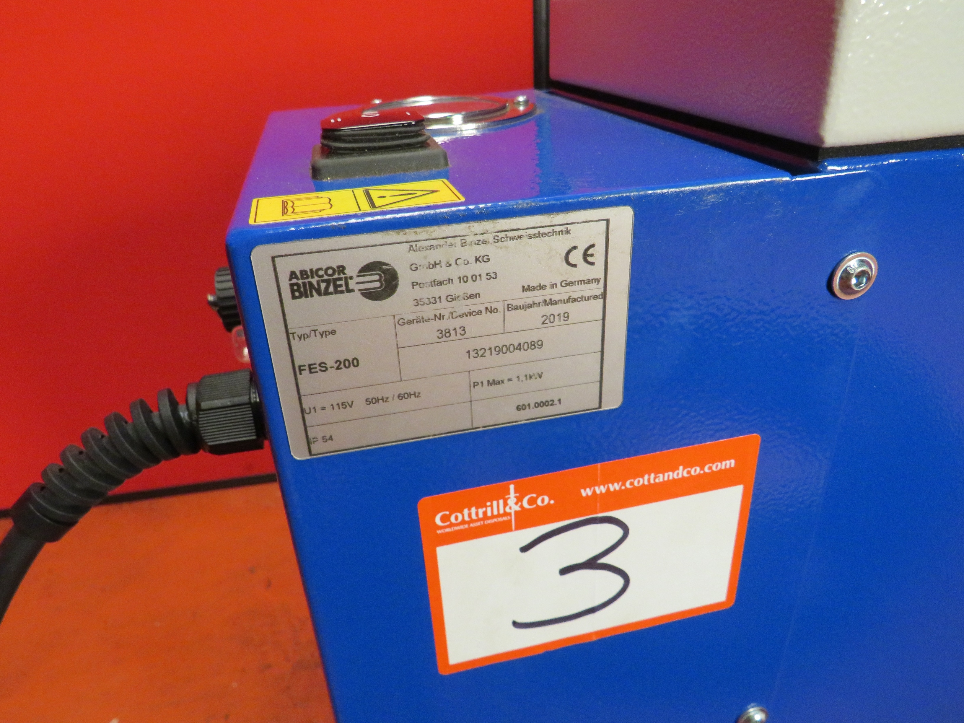 Binzel FES-200 Fume Extraction System (Unused)