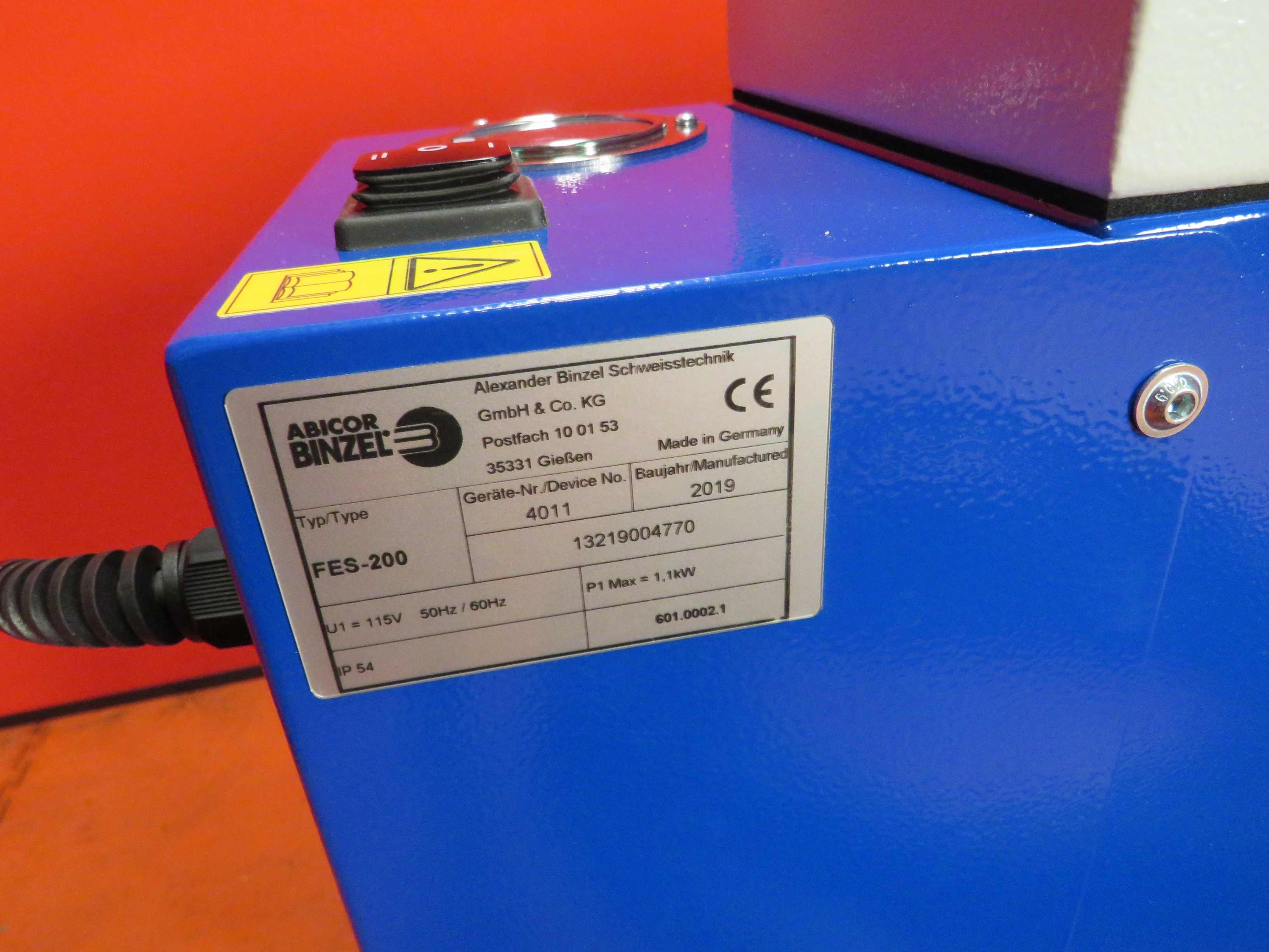 Binzel FES-200 Fume Extraction System (Unused)