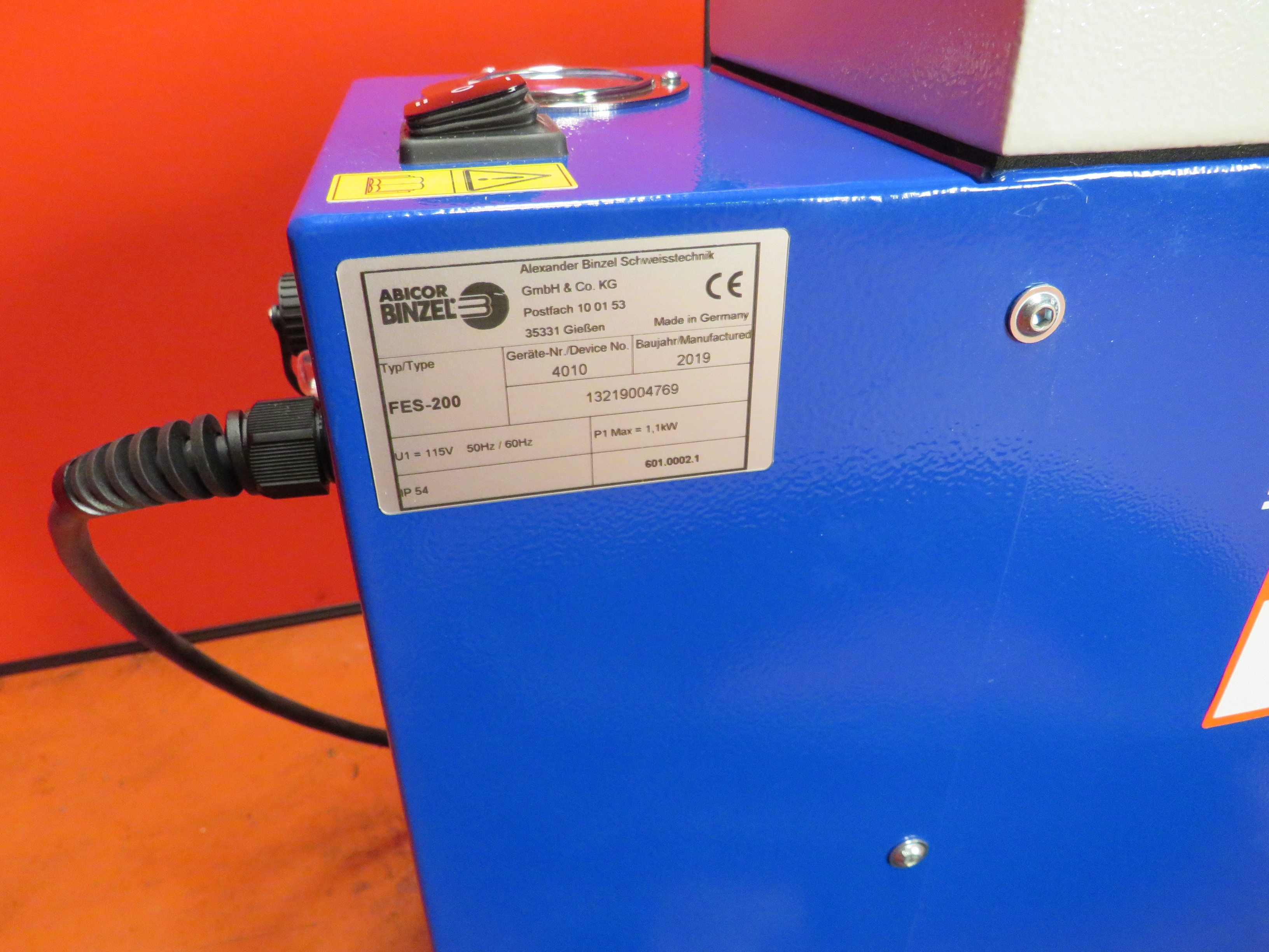 Binzel FES-200 Fume Extraction System (Unused)