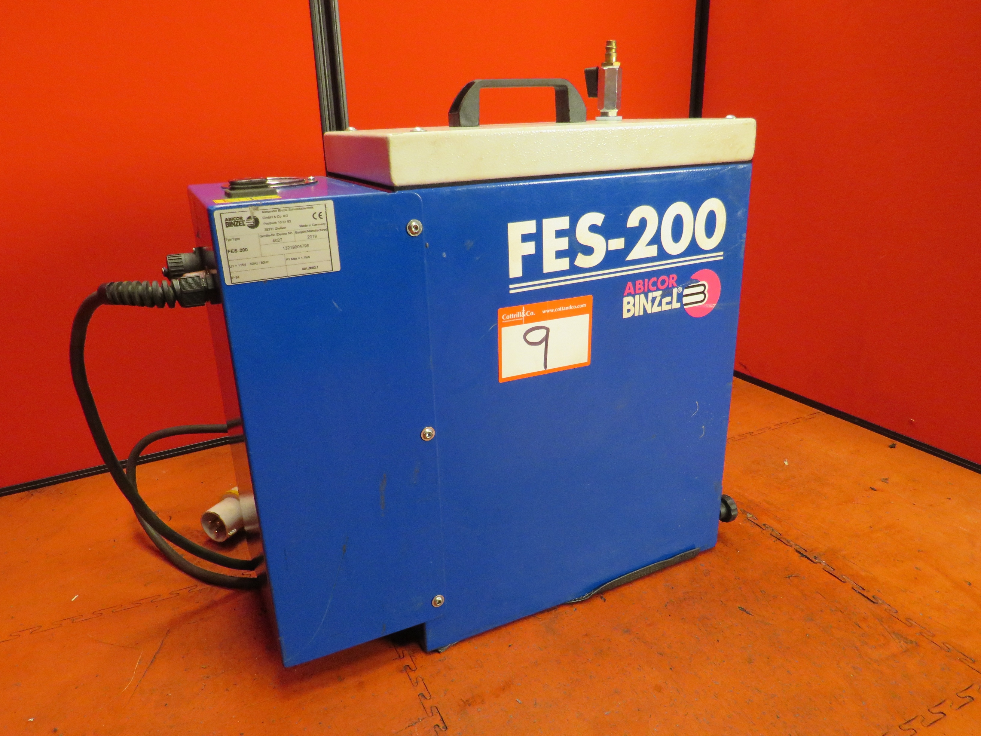 (2) x Binzel FES-200 Fume Extraction System including (2) x Binzel Rab Grip 25AK 4mtr Torch