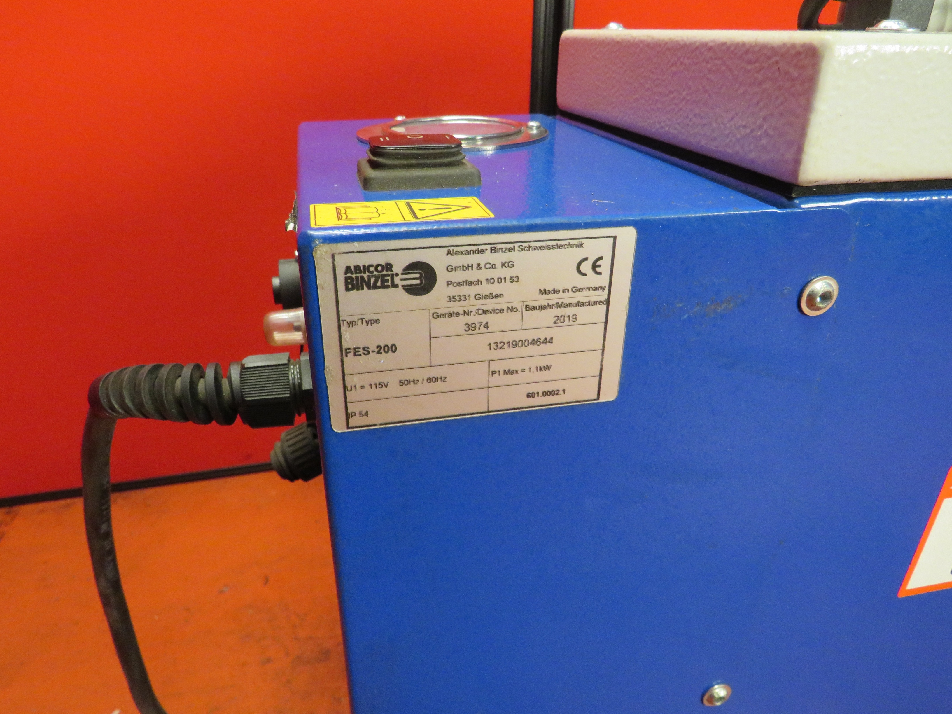(3) x Binzel FES-200 Fume Extraction System including (3) x Binzel Rab Grip 25AK 4mtr Torch