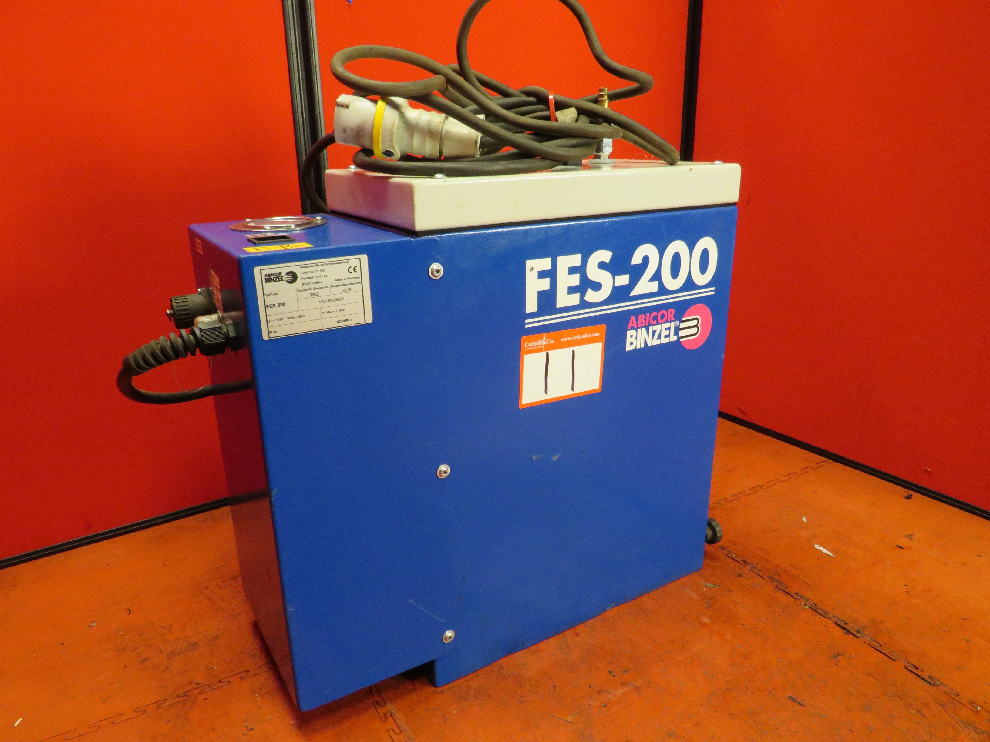 (3) x Binzel FES-200 Fume Extraction System including (3) x Binzel Rab Grip 25AK 4mtr Torch
