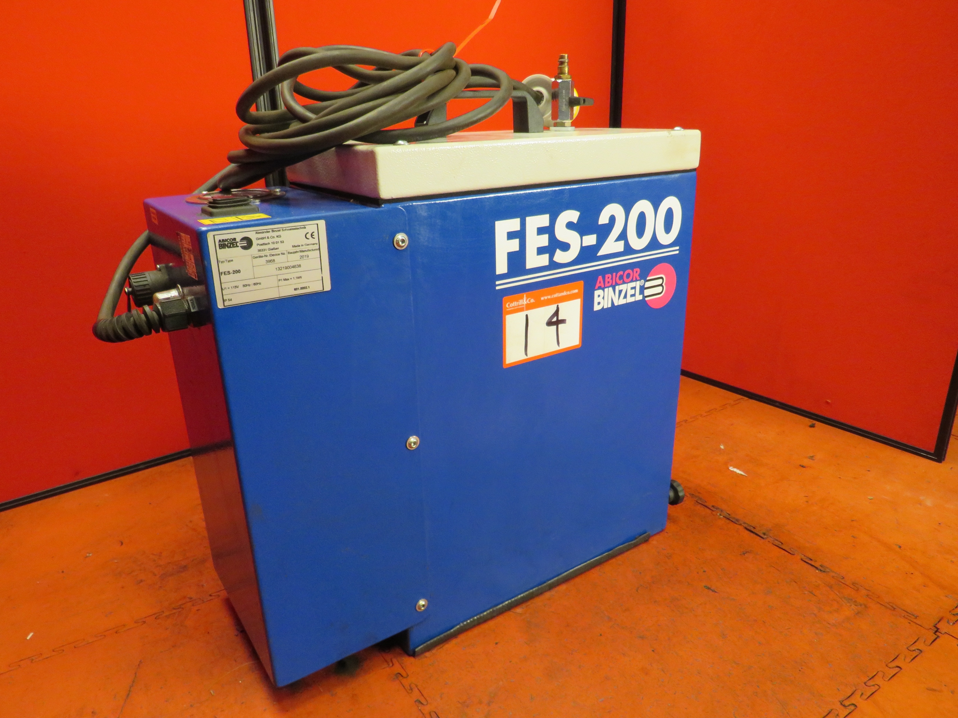 (4) x Binzel FES-200 Fume Extraction System including (4) x Binzel Rab Grip 25AK 4mtr Torch