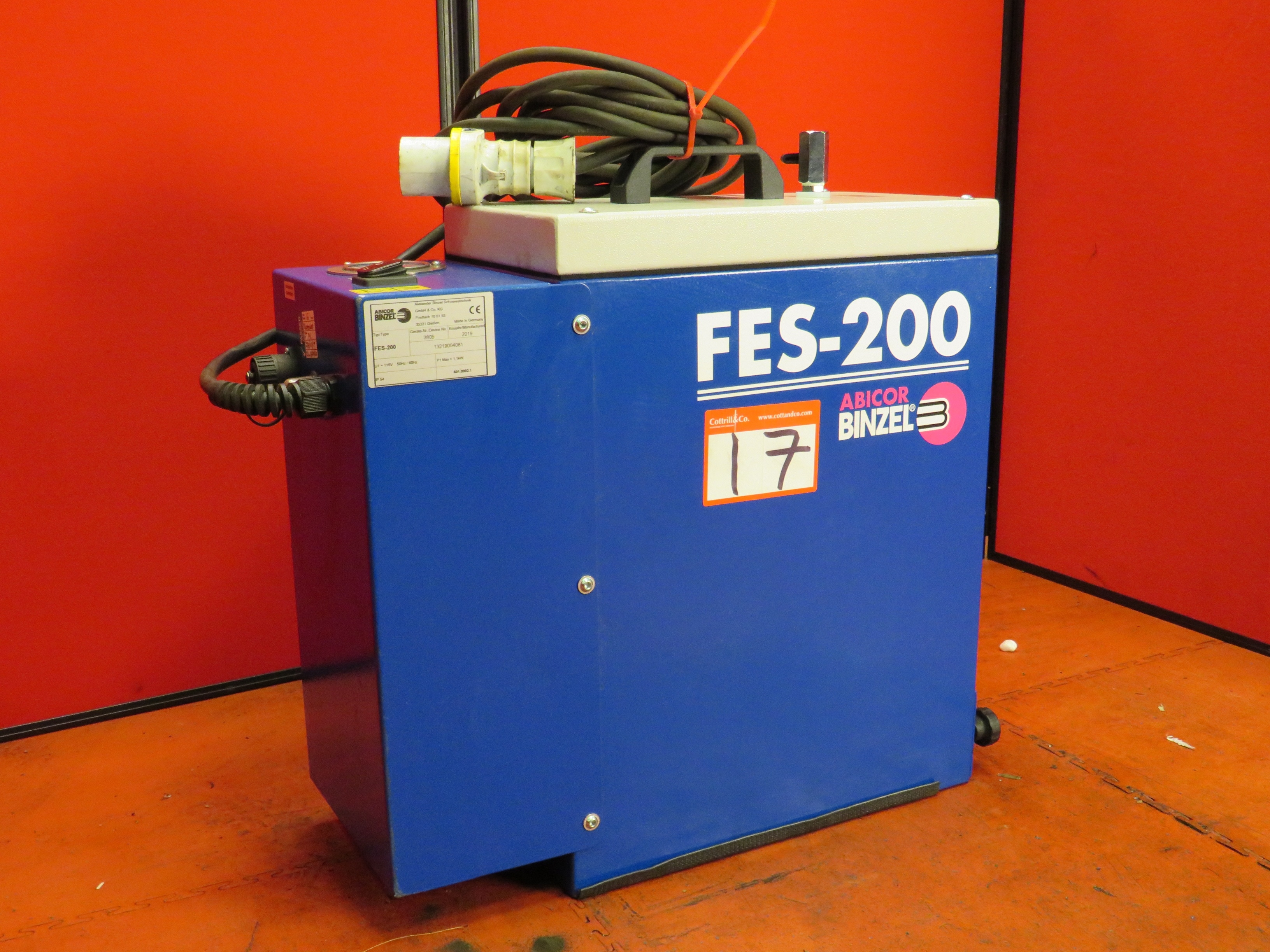 (5) x Binzel FES-200 Fume Extraction System including (5) x Binzel Rab Grip 25AK 4mtr Torch