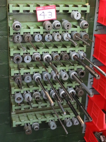 Rack with Qty of Sunnen Tooling