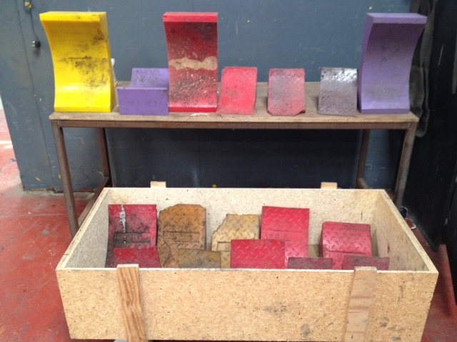 Assortment of rubber chocks