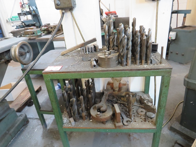 Bench with Qty of Drills