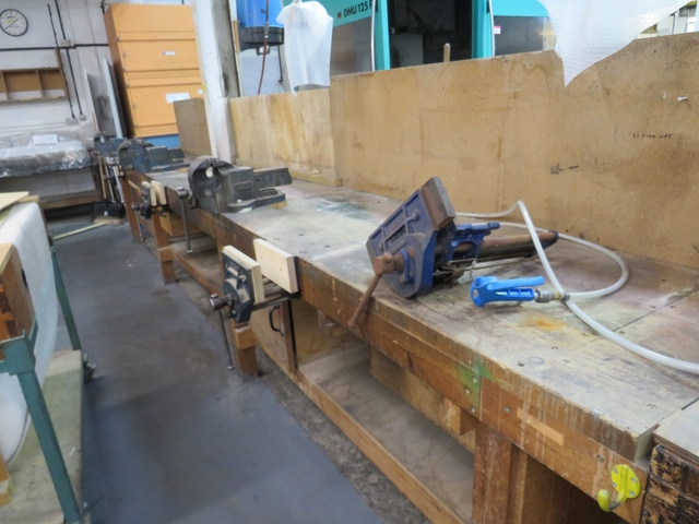 Wood Working Bench 5.5m x 750mm