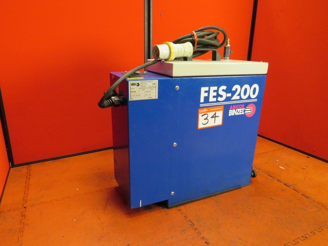 (3) FES-200 Abicor Binzel Welding Extractors including (3) x  Binzel Rab Grip 25AK 4mtr Torch
