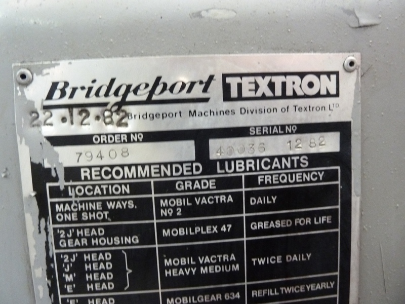 Bridgeport Series II Special Turret Milling Machine