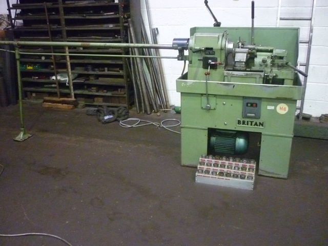 Britan Capstan Lathe with Bar Feed & Collets