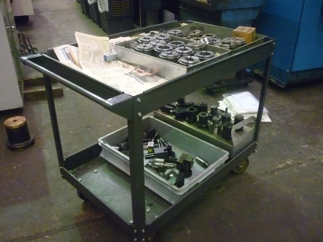 Turret Tooling & Collets for Cincinnati on Trolley