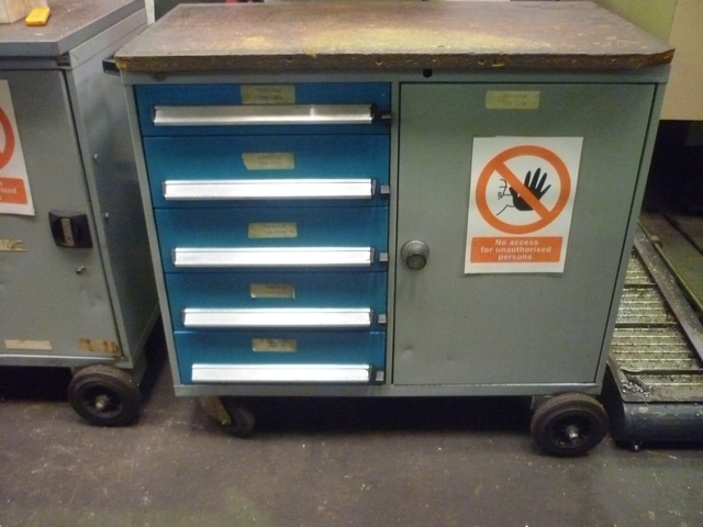 Mobile Cabinet with Hardinge Tooling