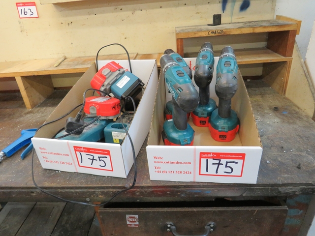 (4) Makita Battery Drills with Chargers