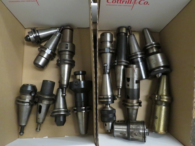 (4) Boxes of CAT40 Tooling