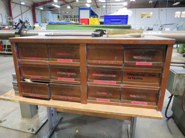 12 Drawer Cabinet including Carbide Tips