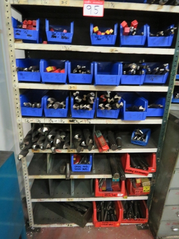 Rack with Large Qty of Drills and Taps