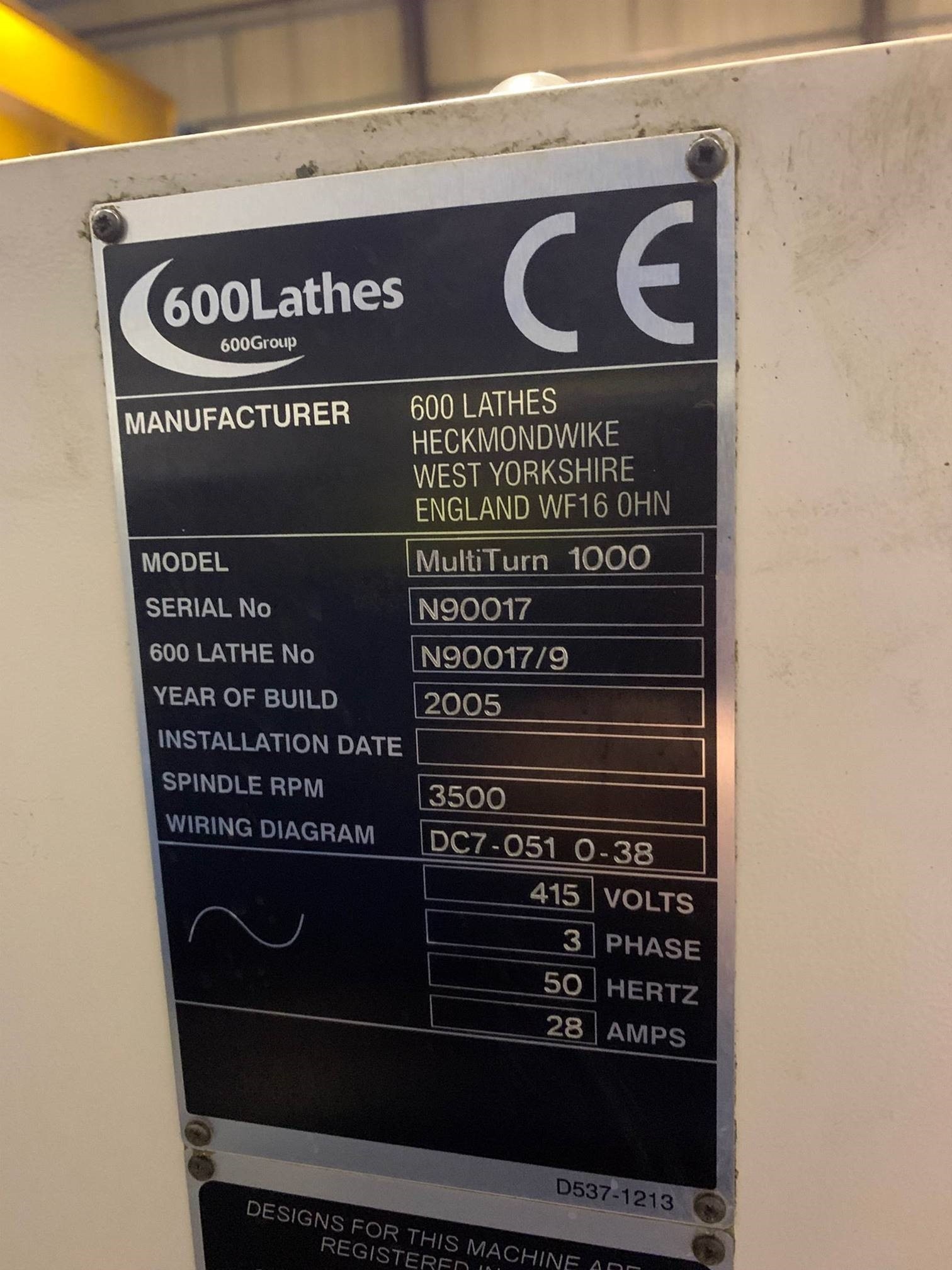 Colchester MultiTurn 1000 CNC Lathe (2005)