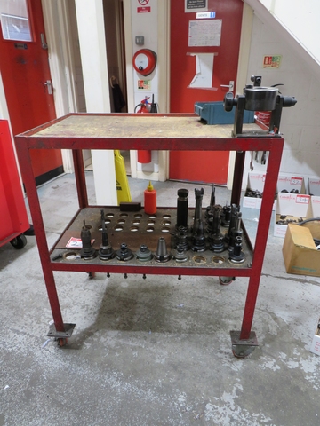 Bench with Qty BT40 Tooling
