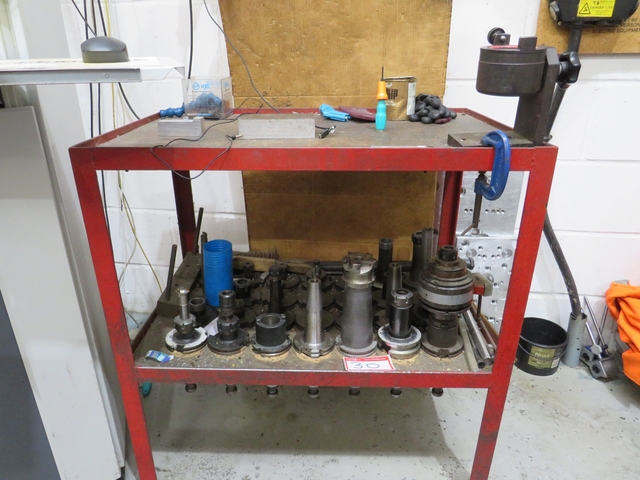 Bench with Qty CAT50 Tooling