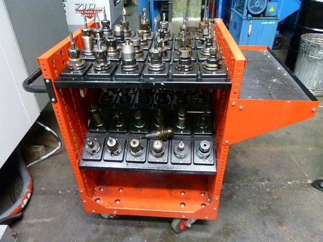 Qty BT40 Back Ends and Tooling Trolley