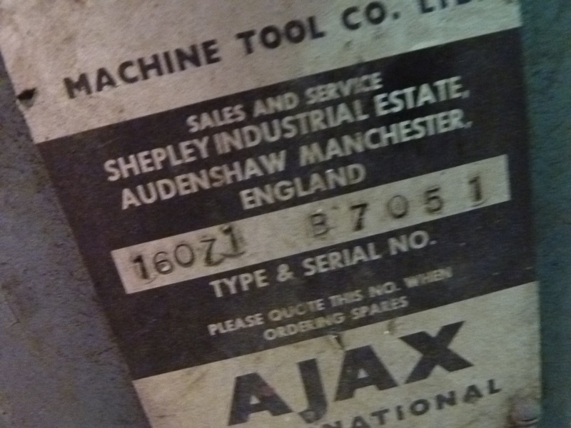 Ajax Vertical Milling Machine