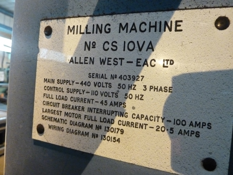 Butler Elga Mill Model CS10VA 4m Fixed Bed Travelling Column Milling & Boring Machine