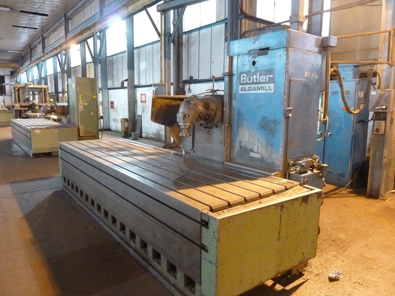 Butler Elga Mill Model CS10VA 4m Fixed Bed Travelling Column Milling & Boring Machine