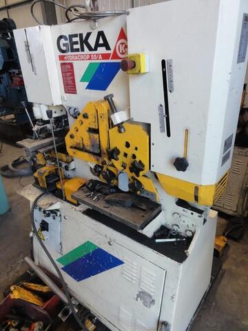 Geka Hydracrop 55/110 55 Ton Hydraulic Double Operator Universal Steelworker
