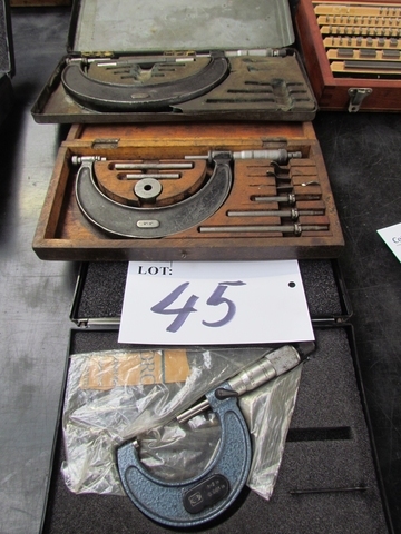 3 x Micrometers 1-2, 0-4, 2-6"