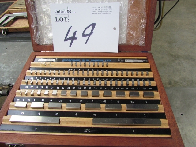 Slip Gauge Set, Workshop Grade