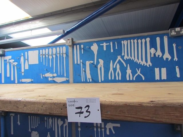 Wooden Topped Work Bench