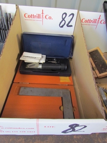 Refractometer and Starrett Square