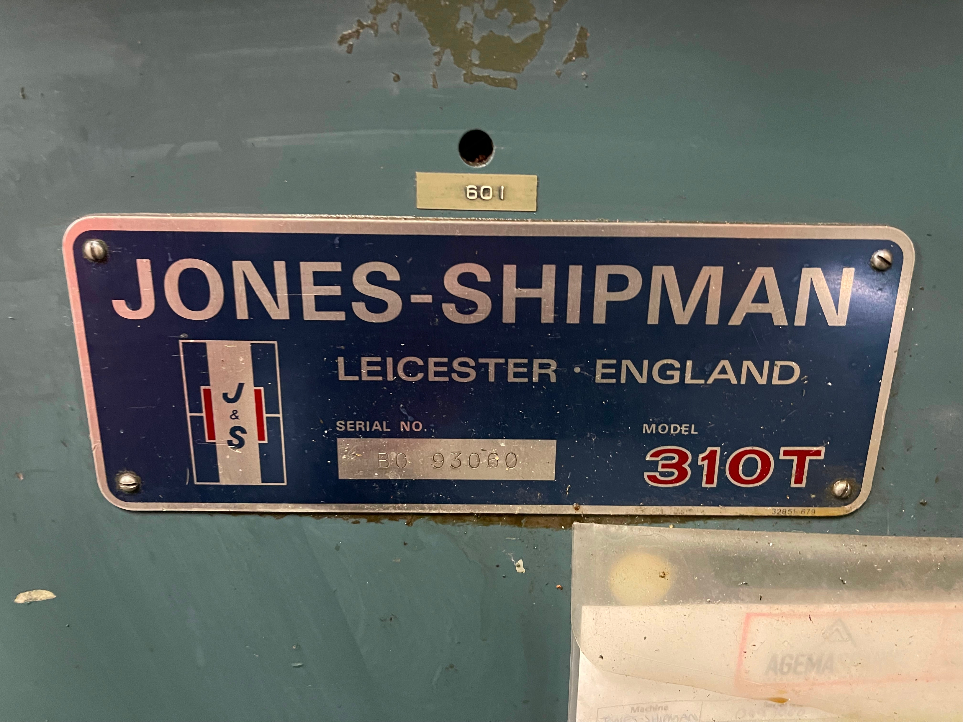 Jones & Shipman 310T Tool Cutter Grinder