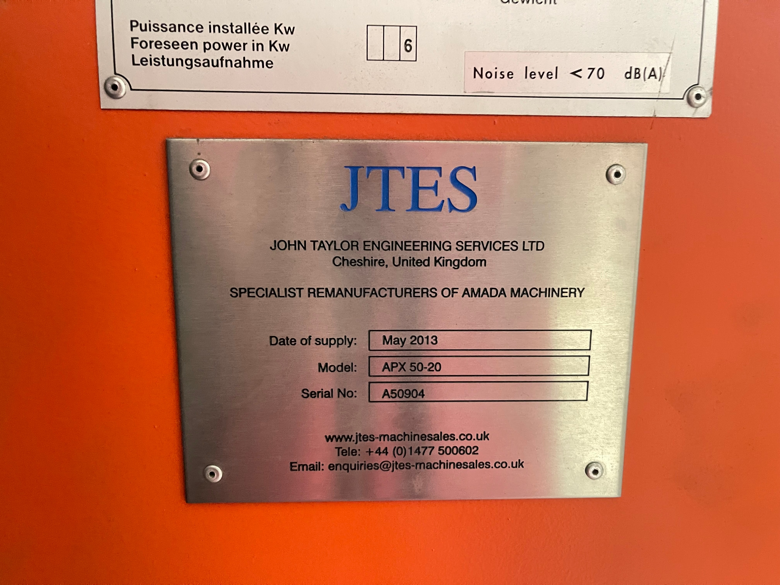 Amada APX 50-20, 7 Axis Press Brake Machine