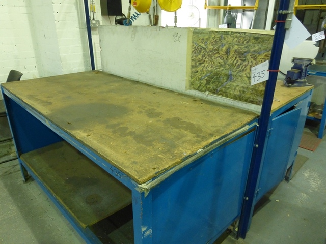 (6) Steel Framed Benches with 3 Vices