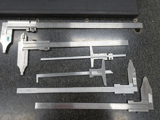 Vernier calipers and depth gauges