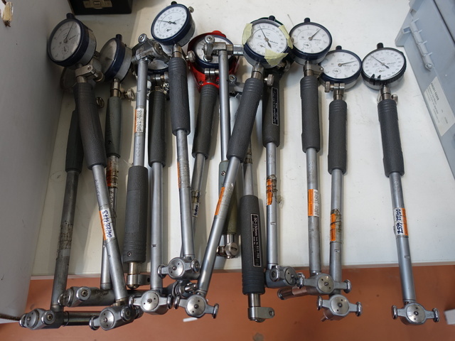 Bore gauges, dial type, assorted (Qty 16)