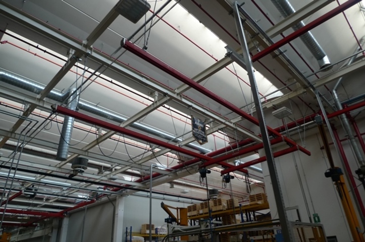 Demag Chain hoists with KBK monorail system