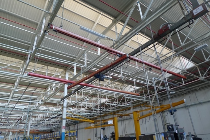 Demag Chain hoist with KBK monorail system